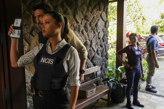 NCIS: Hawai'i - Season 1 - Nightwatch - Photos - Noah Mills, Vanessa Lachey, Yasmine Al-Bustami