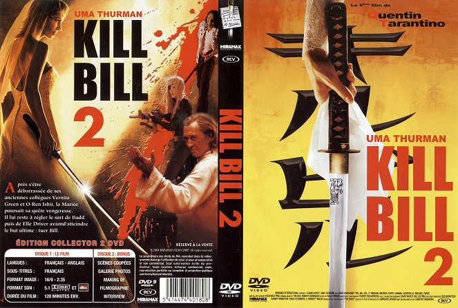 Kill Bill : Volume 2 - Couvertures