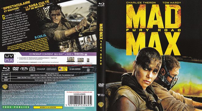 Mad Max: Furia en la carretera - Carátulas