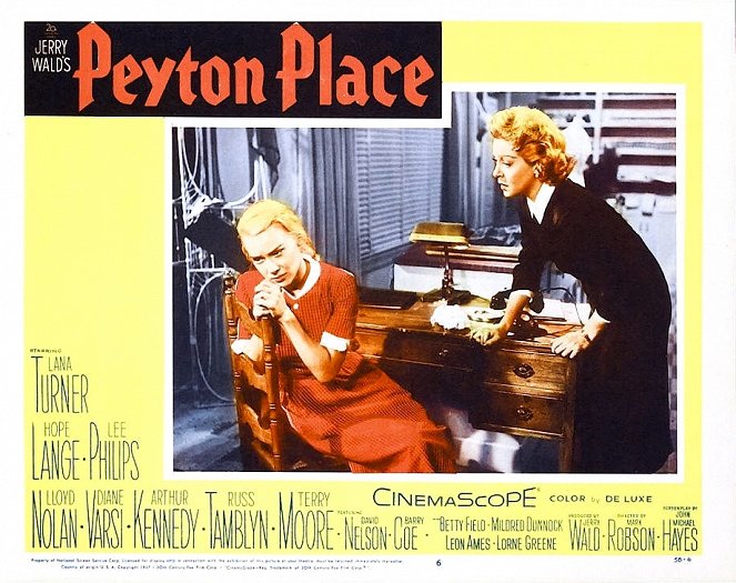 Peyton Place - Cartes de lobby
