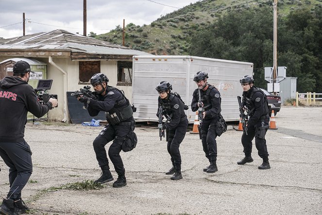 S.W.A.T. - Family - Tournage - Shemar Moore, Lina Esco, Jay Harrington, Alex Russell