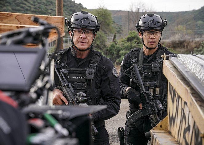 S.W.A.T. - Family - Tournage - Kenny Johnson, David Lim