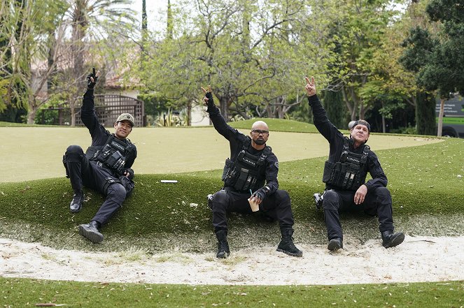 SWAT - Különleges egység - Quandary - Forgatási fotók - David Lim, Shemar Moore, Kenny Johnson