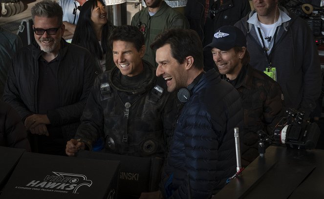 Top Gun: Maverick - Dreharbeiten - Christopher McQuarrie, Tom Cruise, Joseph Kosinski, Jerry Bruckheimer