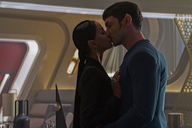 Star Trek: Podivné nové světy - Spock má amok - Z filmu - Gia Sandhu, Ethan Peck