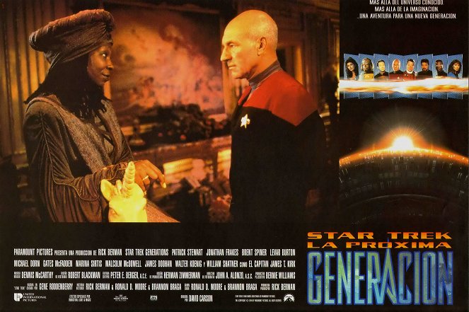 Star Trek: Pokolenia - Lobby karty - Whoopi Goldberg, Patrick Stewart