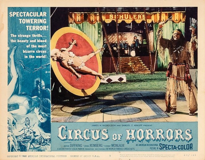 Circus of Horrors - Lobby Cards