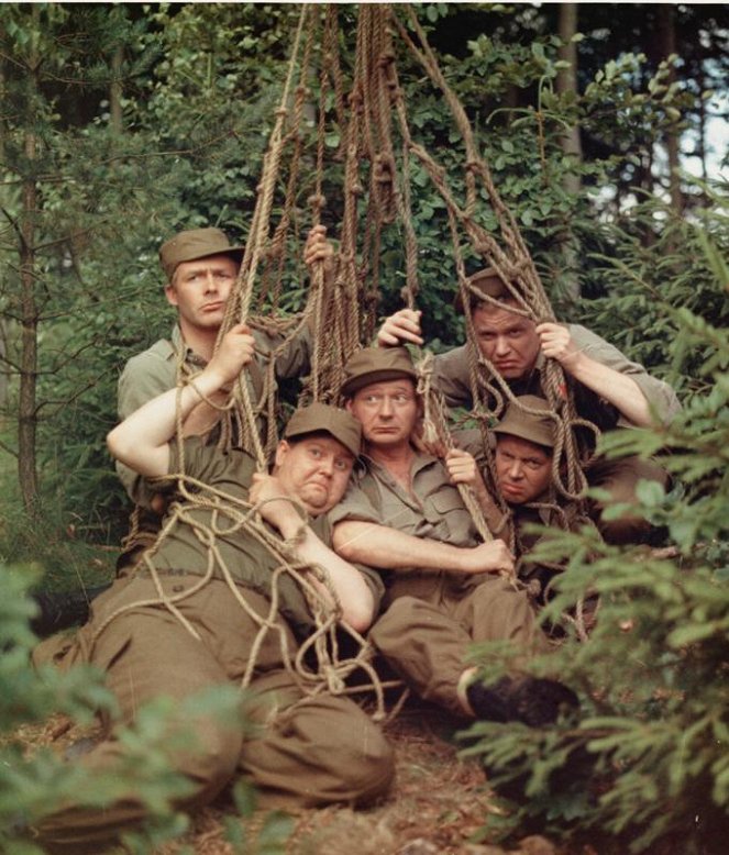 Soldaterkammerater på sjov - Filmfotók - Klaus Pagh, Ole Dixon, Paul Hagen, Preben Kaas, Louis Miehe-Renard