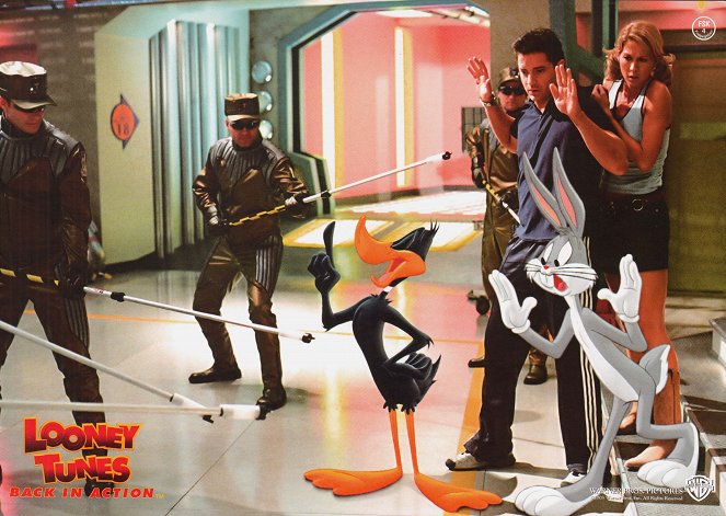 Les Looney Tunes passent à l'action - Cartes de lobby - Brendan Fraser, Jenna Elfman