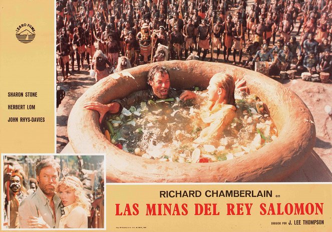 As Minas de Salomão - Cartões lobby - Richard Chamberlain, Sharon Stone