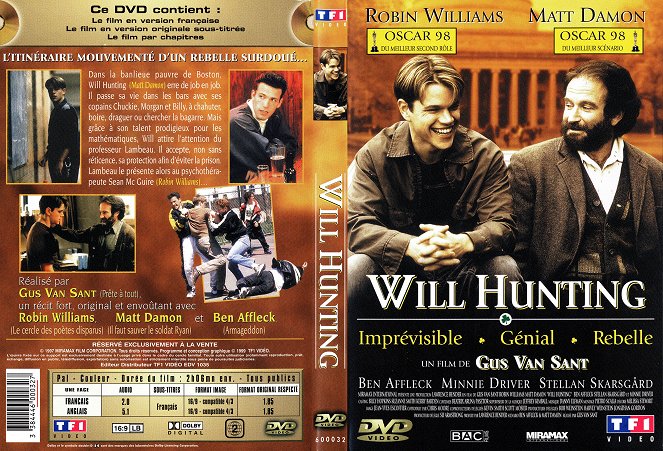 El indomable Will Hunting - Carátulas