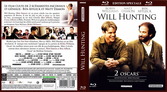 El indomable Will Hunting - Carátulas