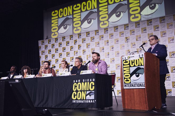 Severance - Season 1 - Events - San Diego Comic-Con Panel - Tramell Tillman, Jen Tullock, Dichen Lachman, Adam Scott, Britt Lower, Ben Stiller, Dan Erickson, Patton Oswalt