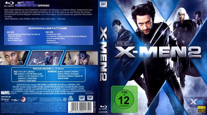 X-Men 2 - Carátulas