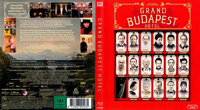 Grand Budapest Hotel - Okładki