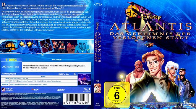 Atlantis: el imperio perdido - Carátulas