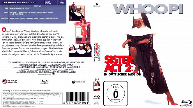 Sister Act 2: De vuelta al convento - Carátulas