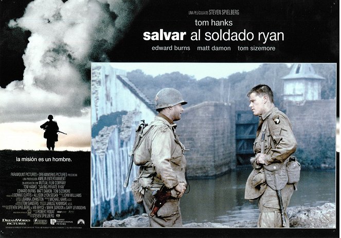 Il faut sauver le soldat Ryan - Cartes de lobby - Tom Hanks, Matt Damon