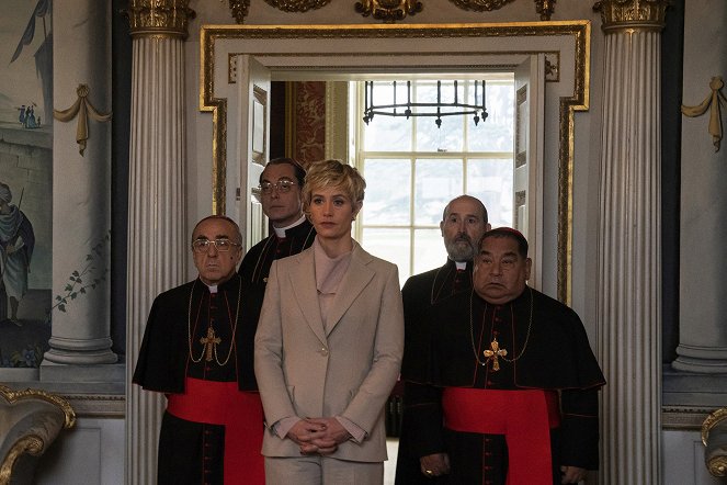 The New Pope - Episode 3 - Kuvat elokuvasta - Silvio Orlando, Maurizio Lombardi, Cécile de France, Javier Cámara