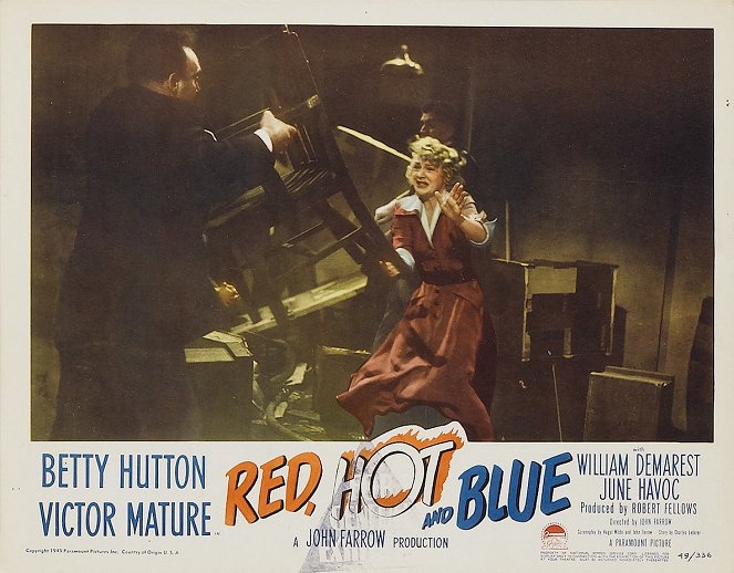 Red, Hot and Blue - Lobby Cards