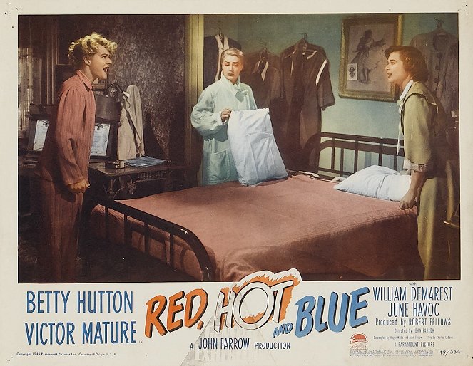 Red, Hot and Blue - Lobby Cards