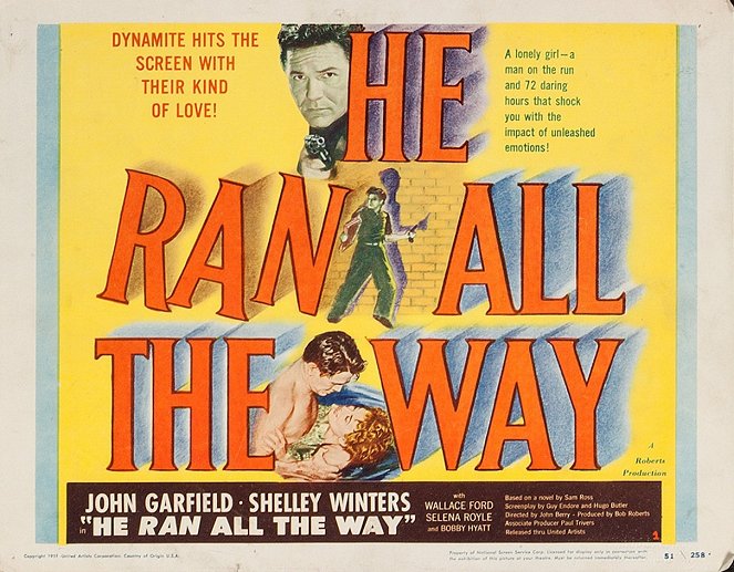 He Ran All the Way - Lobby Cards