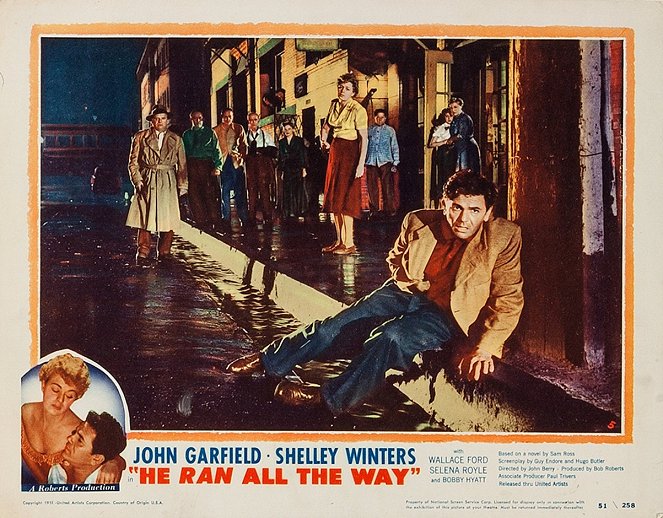 He Ran All the Way - Cartões lobby - Wallace Ford, Shelley Winters, John Garfield