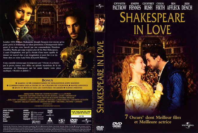 Shakespeare in Love - Couvertures