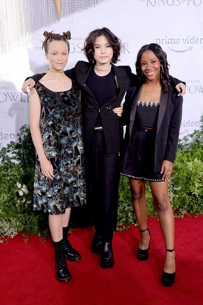 The Lord of the Rings: The Rings of Power - Season 1 - Events - "The Lord Of The Rings: The Rings Of Power" Los Angeles Red Carpet Premiere & Screening on August 15, 2022 in Los Angeles, California - Sofia Rosinsky, Riley Lai Nelet, Camryn Jones