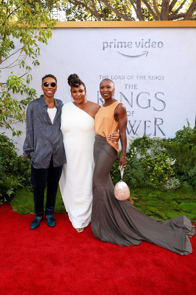 The Lord of the Rings: The Rings of Power - Season 1 - Events - "The Lord Of The Rings: The Rings Of Power" Los Angeles Red Carpet Premiere & Screening on August 15, 2022 in Los Angeles, California - Lena Waithe, Sophia Nomvete, Cynthia Erivo