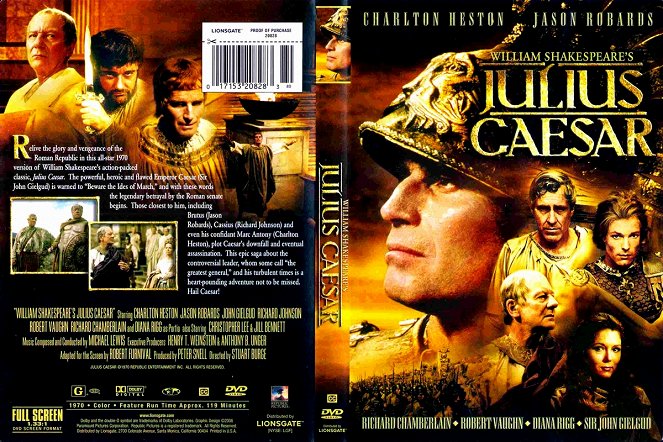 El asesinato de Julio César - Carátulas