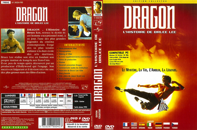 Dragón: La vida de Bruce Lee - Carátulas