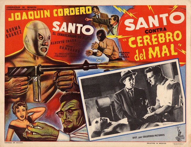 Santo contra cerebro del mal - Lobbykarten