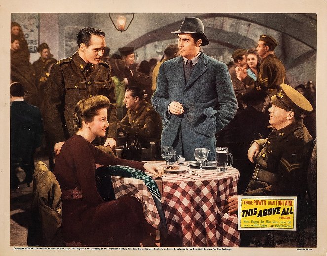 This Above All - Lobby Cards - Tyrone Power, Thomas Mitchell