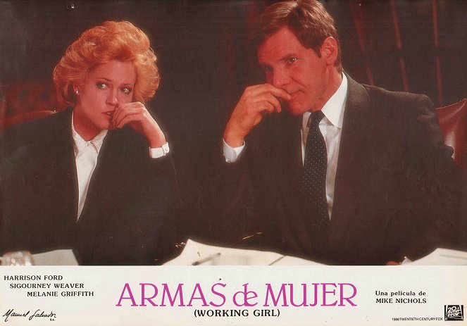 Uma Mulher de Sucesso - Cartões lobby - Melanie Griffith, Harrison Ford