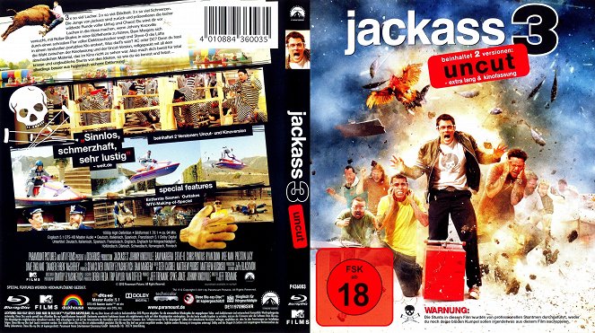 Jackass 3D - Carátulas