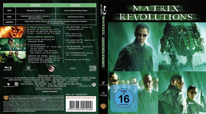 Matrix Revolutions - Couvertures