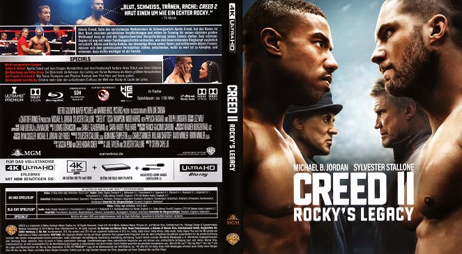 Creed II: La leyenda de Rocky - Carátulas