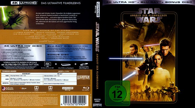Star Wars: Episodio II - El ataque de los clones - Carátulas