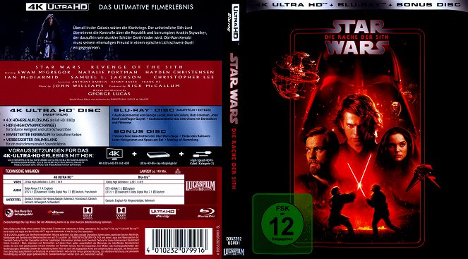 Star Wars: Episodio III - La venganza de los Sith - Carátulas