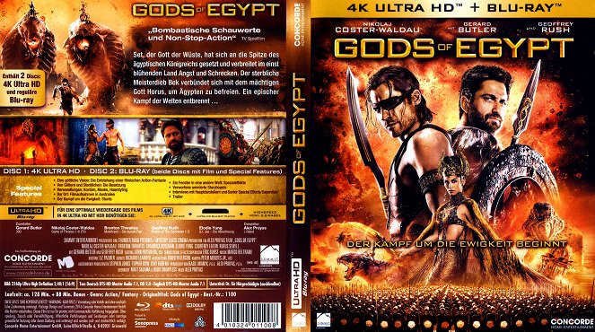 Deuses do Egito - Capas