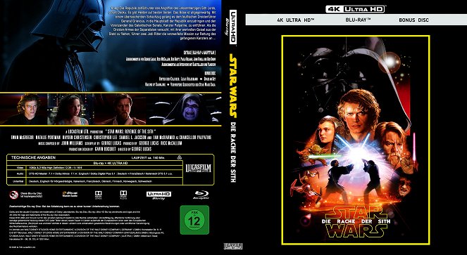 Star Wars: Episodio III - La venganza de los Sith - Carátulas