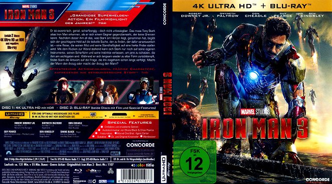 Iron Man 3 - Carátulas