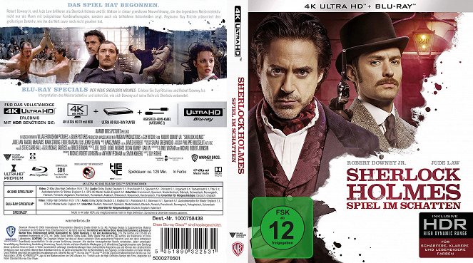 Sherlock Holmes: Hra stínů - Covery