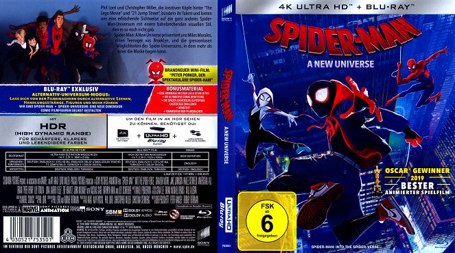 Spider-Man: Un nuevo universo - Carátulas
