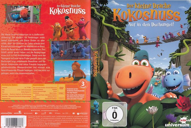 Der kleine Drache Kokosnuss - Auf in den Dschungel! - Covers