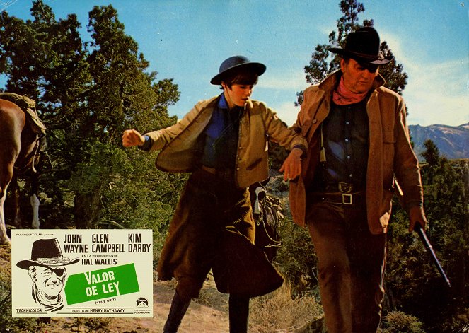 100 dollars pour un shérif - Cartes de lobby - Kim Darby, John Wayne