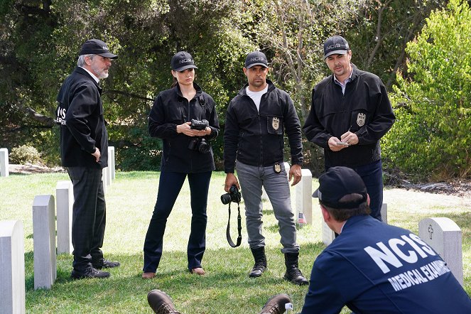 NCIS - Tengerészeti helyszínelők - Az átok - Filmfotók - Gary Cole, Katrina Law, Wilmer Valderrama, Sean Murray