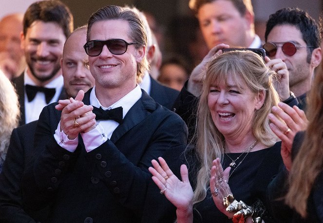 Blondýnka - Z akcií - Netflix Film "Blonde" red carpet at the 79th Venice International Film Festival on September 08, 2022 in Venice, Italy - Brad Pitt, Dede Gardner
