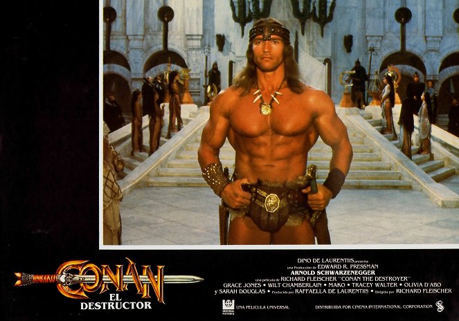Conan le destructeur - Cartes de lobby - Arnold Schwarzenegger
